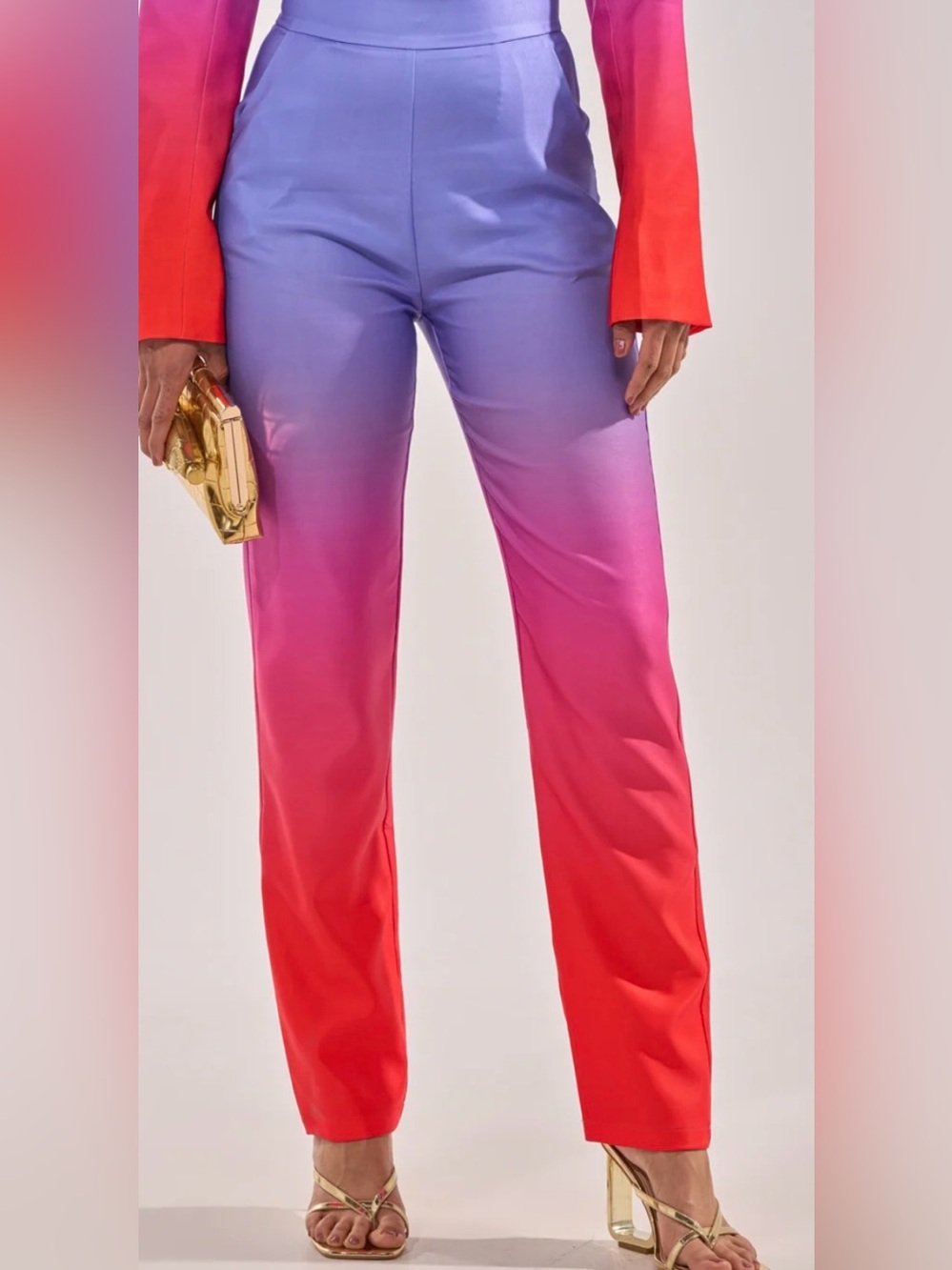 NWT ombré AKIRA Gradient Straight-Leg Pants size S